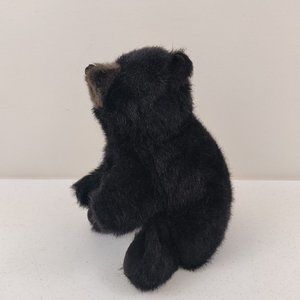 Vintage Folkmanis Furry Folk Baby Black Bear Hand Puppet  Cub Plush